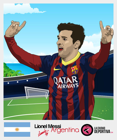 Template Lionel Messi