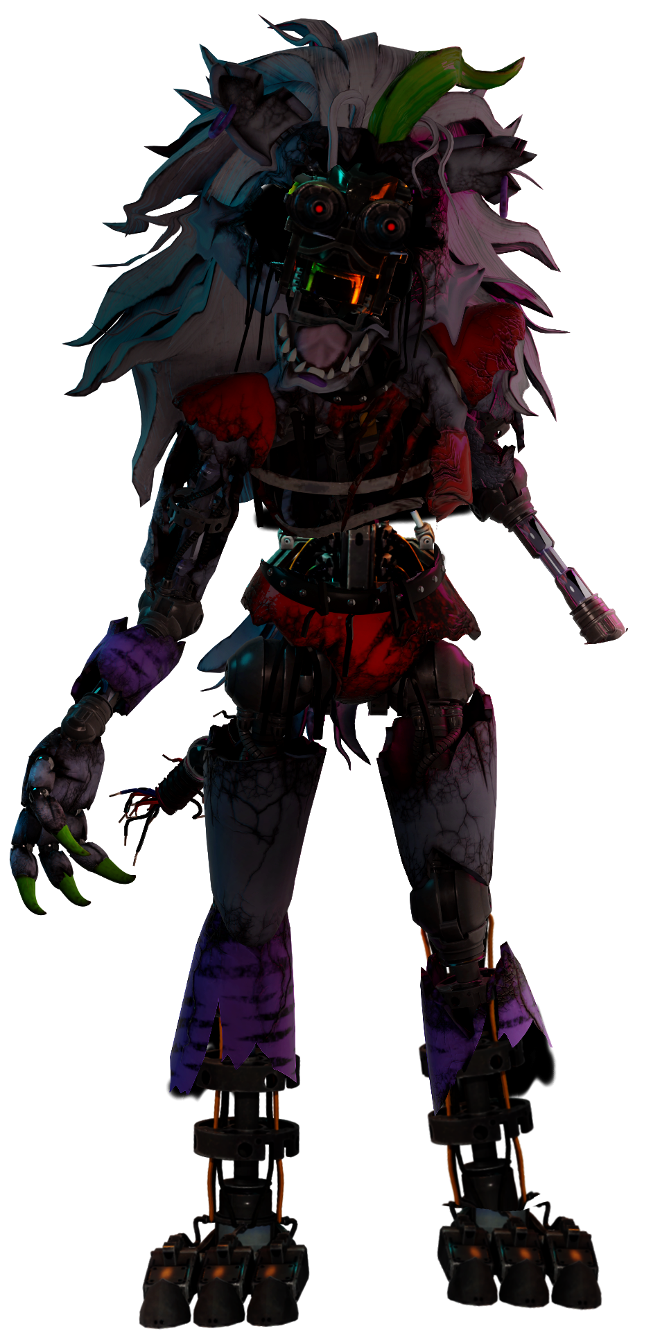 Destroyed Glamrock Bonnie DLC RUIN model found in-game em 2023