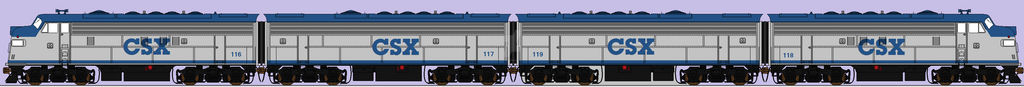 CSX F-units (Grey) by CodyR95 on DeviantArt