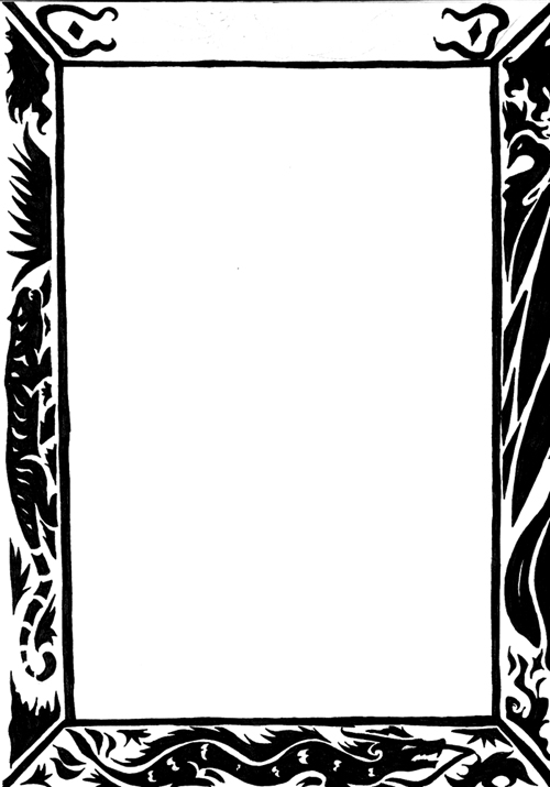 Border of Tarot Card Inked by chibigingi on DeviantArt