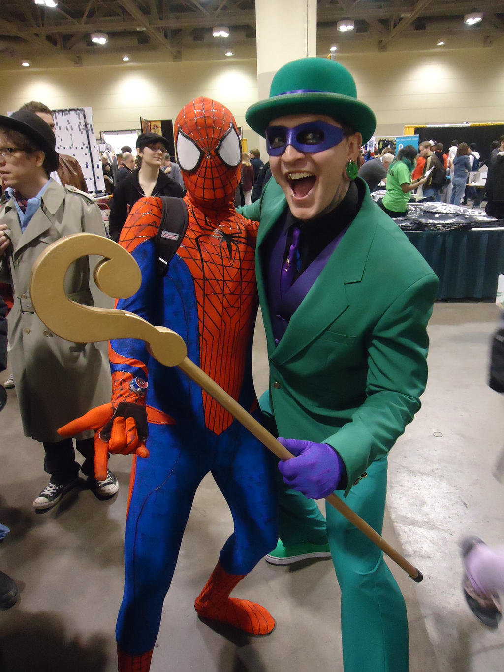 Toronto Comic-Con 2014: Spider-Man and Riddler by NaruHinaFanatic on ...