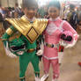 Fan Expo 2014: MMPR - Green and Pink Rangers