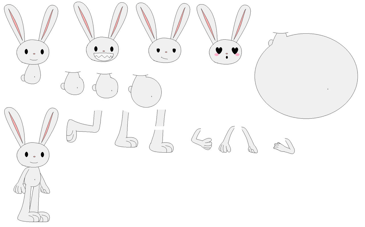 Character Base Stuffed Rabbit Character Builder-max the rabbit by pandita734 on DeviantArt