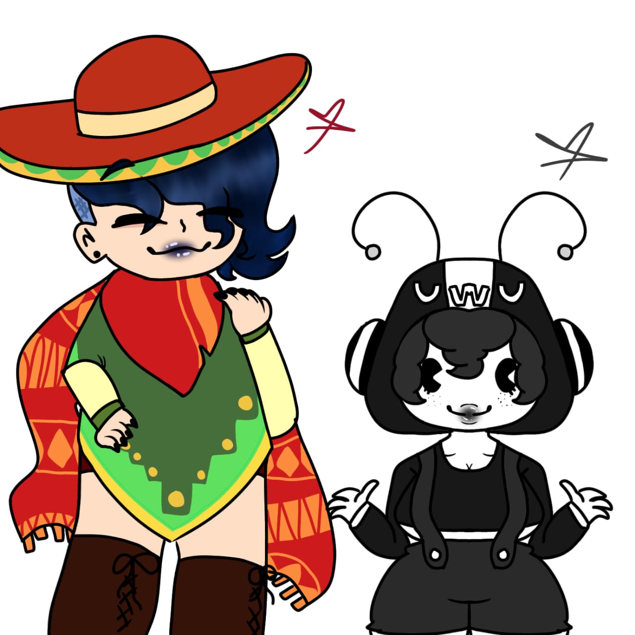 Bea archivillan and edgar Mexican XD.