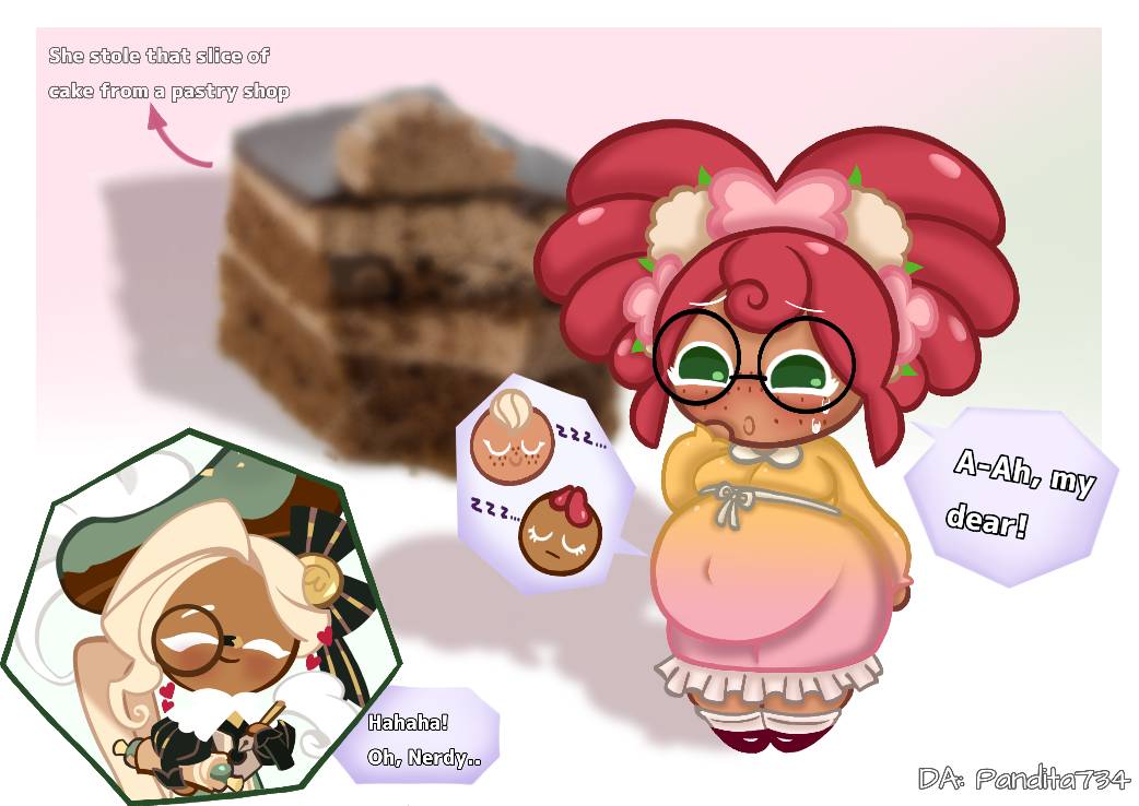 Pregnant Nerd Cookie