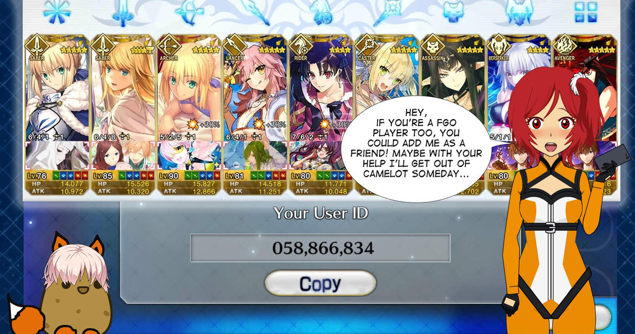 Fgo Friendcodes FGO Friend Requests by GraceFoxey on DeviantArt