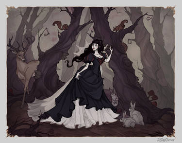 Snow White in Woods