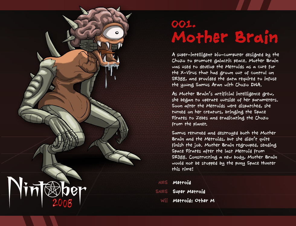 Nintober 001 Mother Brain By Fryguy64 On Deviantart Nintober 001 Mother Brain By Fryguy64 On Deviantart