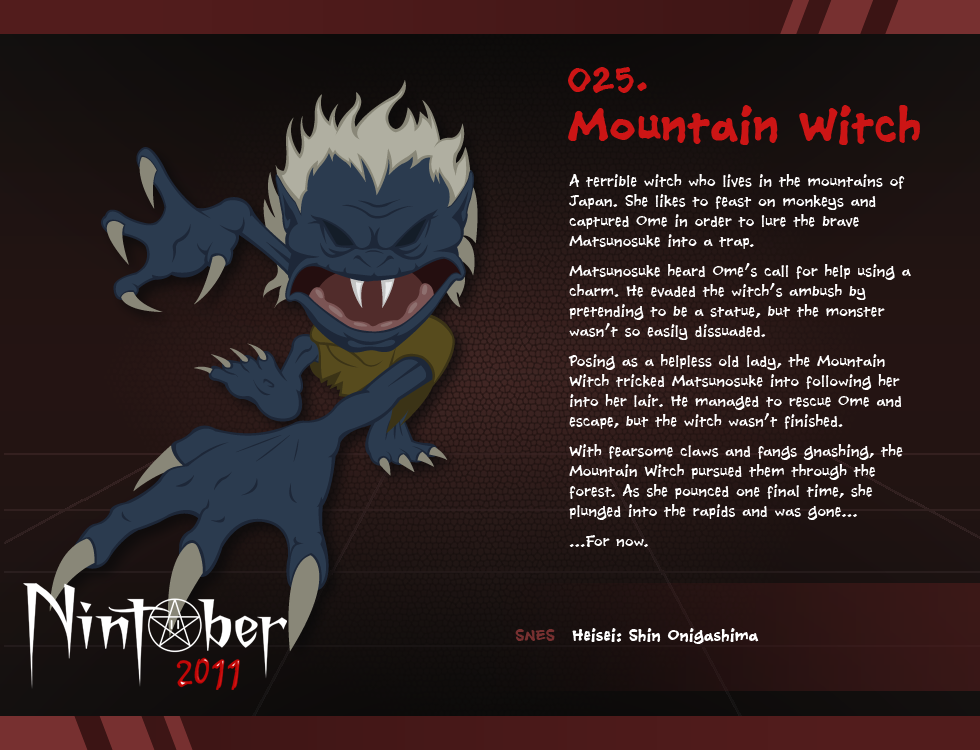 Nintober 025. Mountain Witch