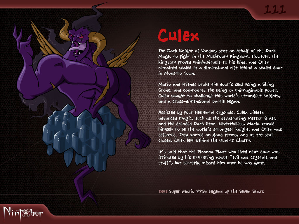 Nintober #111. Culex By Fryguy64 On Deviantart