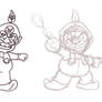 Re-Drawing Fire Wario