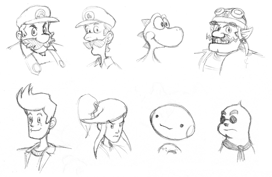 Nintendo Headshots by fryguy64