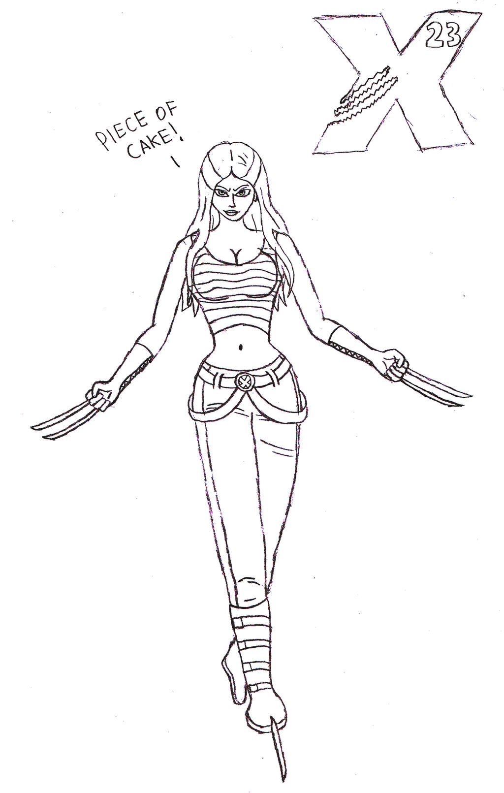 Draw X23 X-23 by DancardSilverAxe on DeviantArt