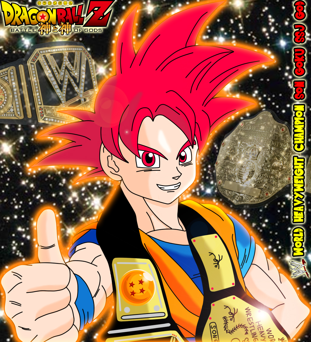 WWE World Heavyweight Champion Goku SSJ God