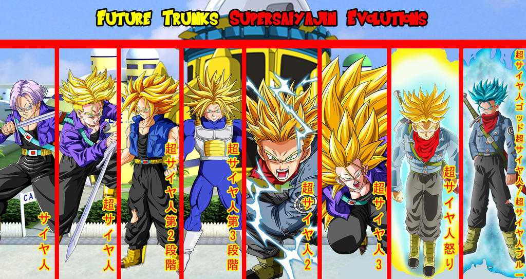 Future Trunks Supersaiyajin Evolutions by gonzalossj3 on DeviantArt