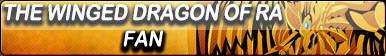 The Winged Dragon of Ra Fan Button