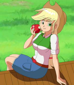 Applejack Dragon Ball Z Style