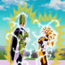 Goku Super Saiyajin 3 vs Super Perfect Cell