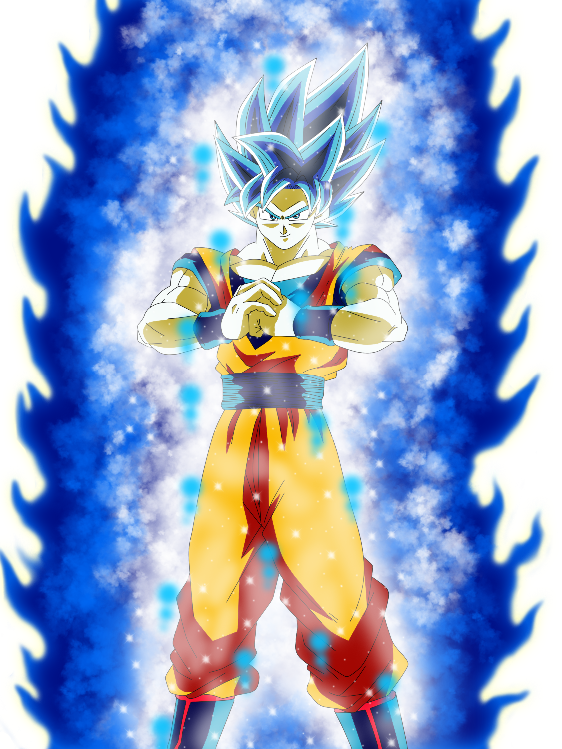 Goku SSJ BLUE EVOLUTION by xchs on DeviantArt