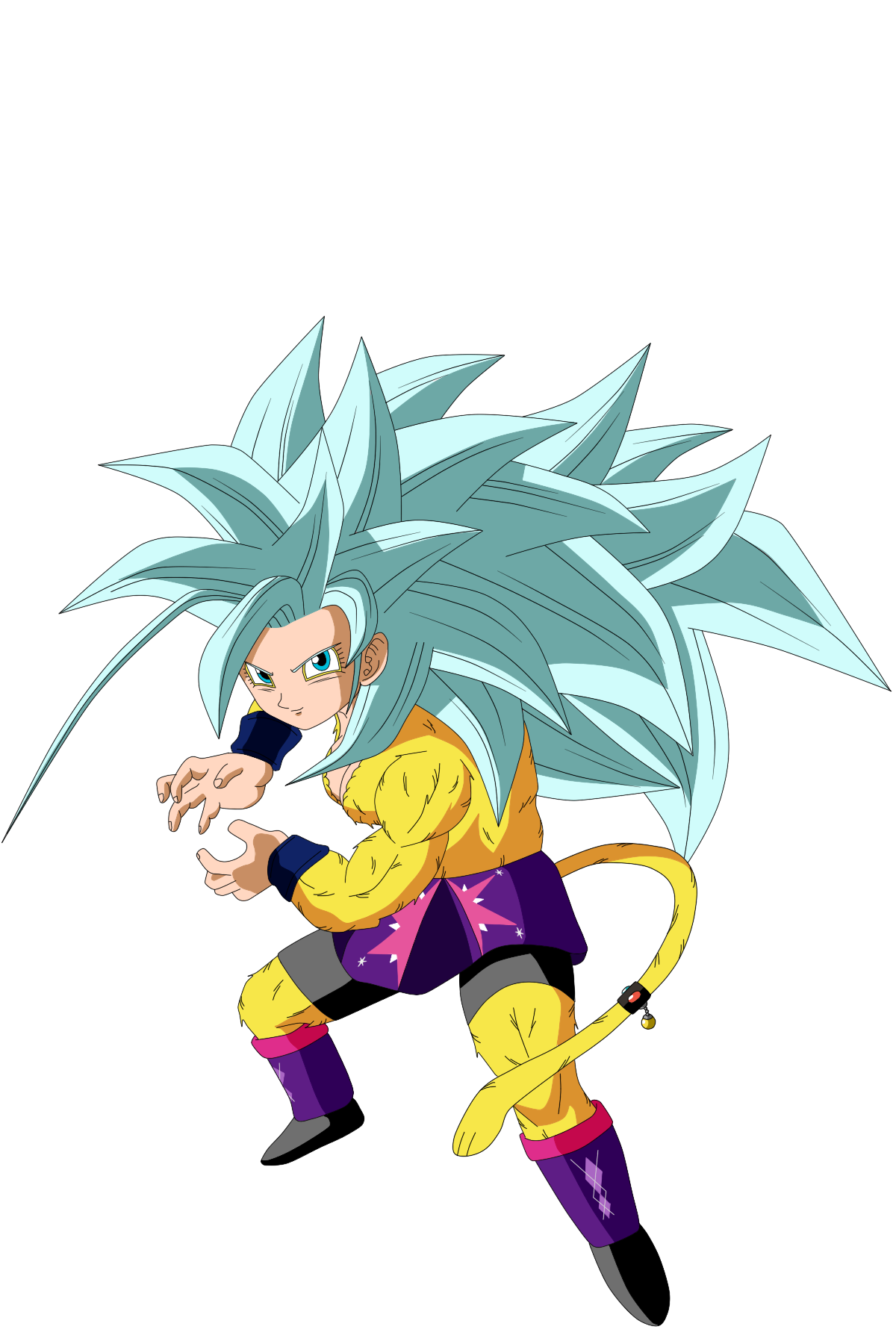 notyourLEGEND on X: GOKU SUPER SAIYAJIN 5 STYLE BT3 FULL VIEW AT  DEVIANTART:   / X