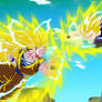 Goku Super Saiyajin 3 vs Gohan Super Saiyajin 2