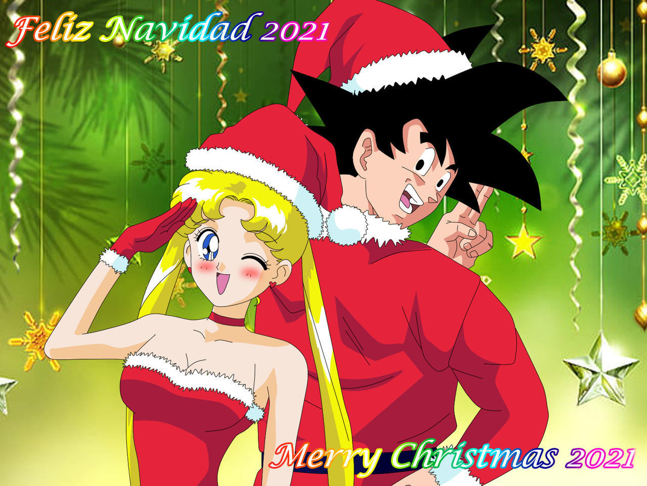 Goku y Usagi Feliz Navidad 2021 by gonzalossj3 on DeviantArt