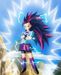 Twilight Sparkle Super Saiyajin Mystic 3