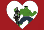 Hulk and Caiera enamored