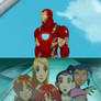 Team W.I.T.C.H. meet Iron Man