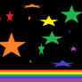 Gay pride starry flag