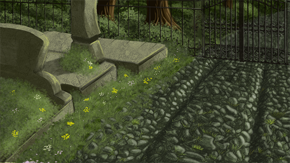 cemetery scene by axemsir