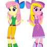 Young Posey and G3 Fluttershy (MLP:EG Style)