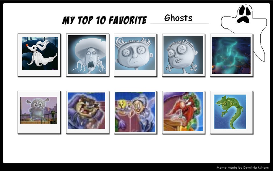 My Top 10 Favorite Ghosts by littledoegiuli95 on DeviantArt