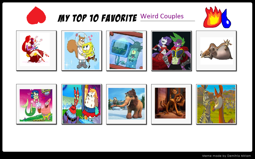 My Top 10 Favorite Wierd Couples