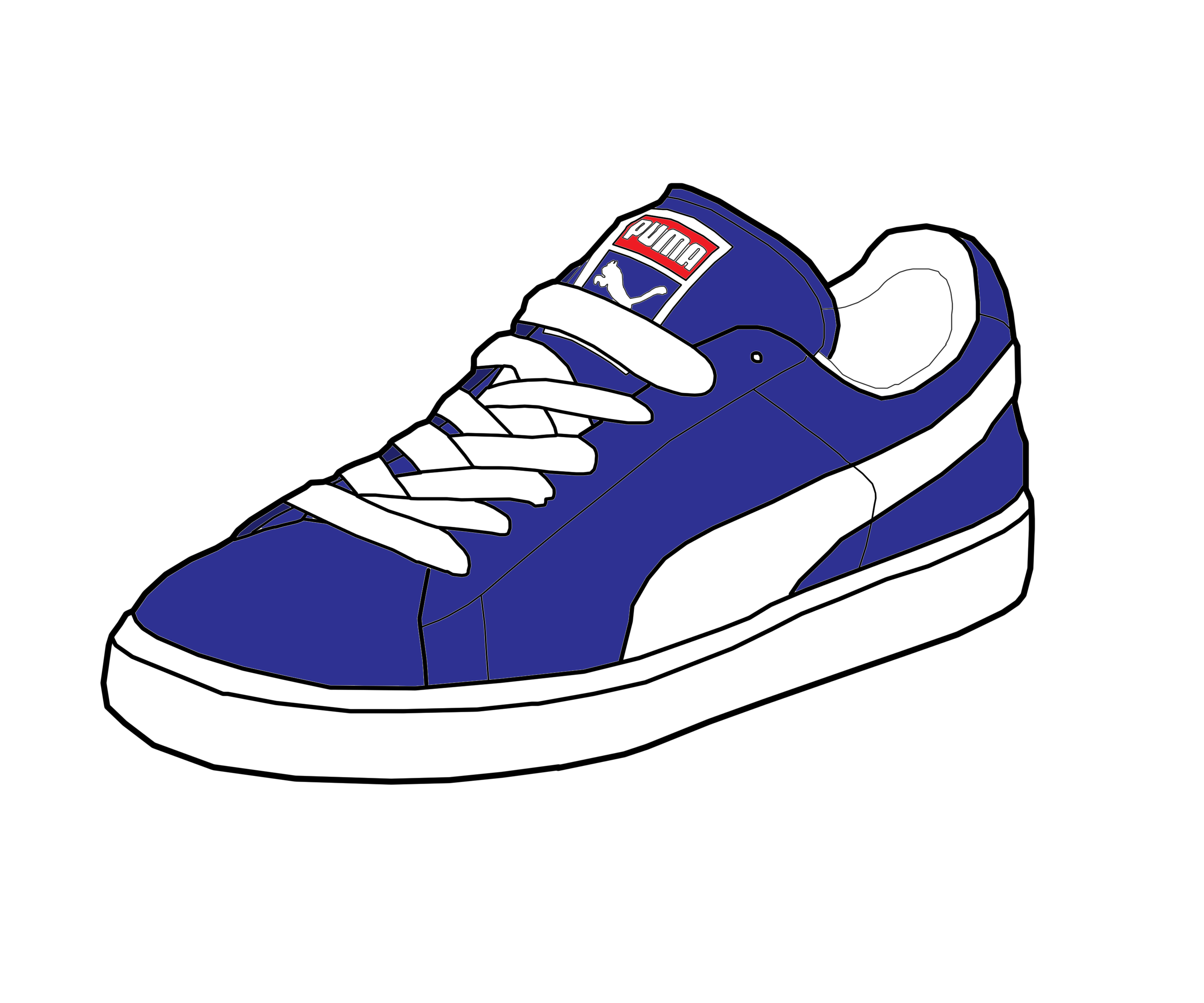 Puma Suede Vector Art