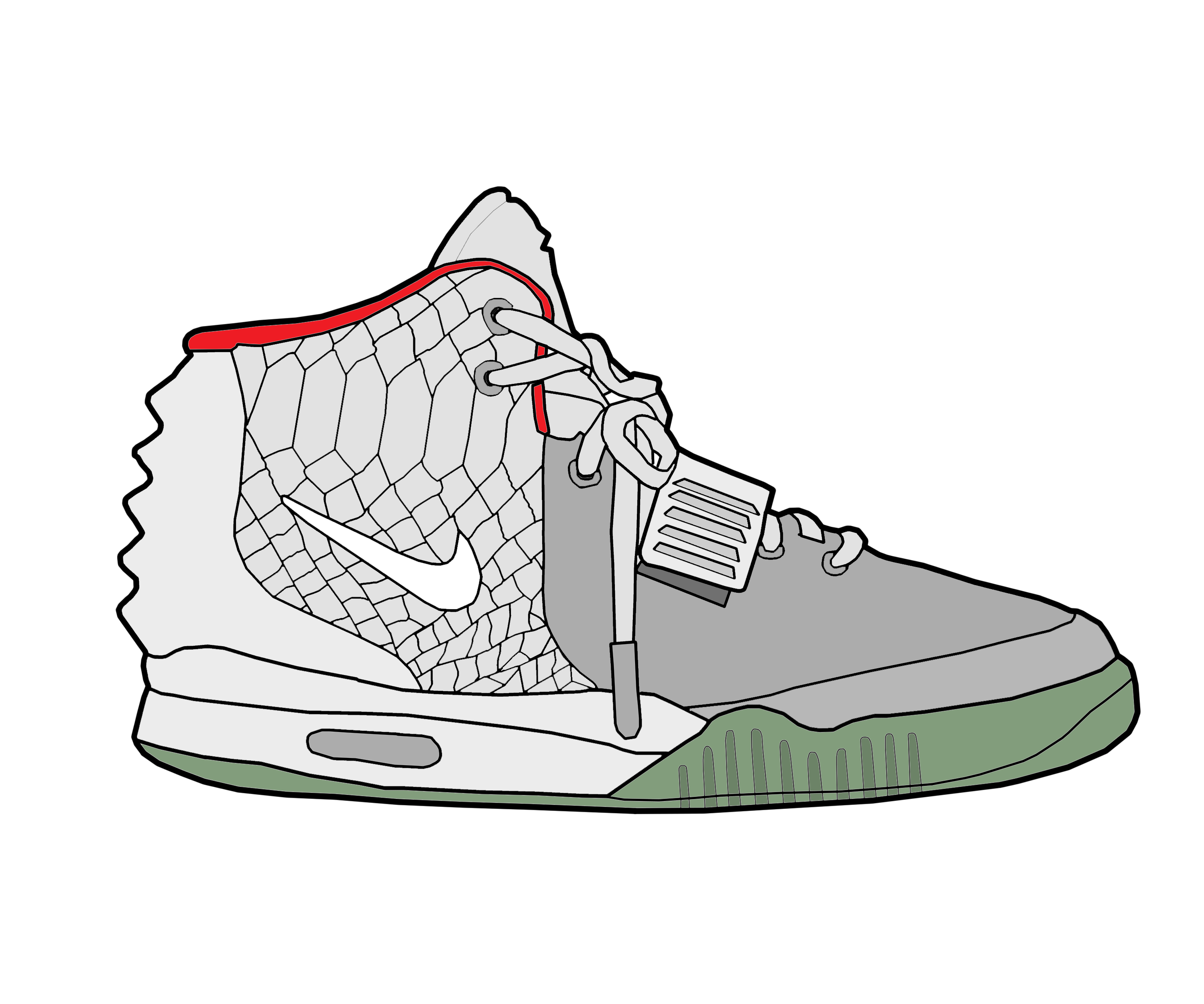 Nike Air Yeezy II 'Wolf Grey'