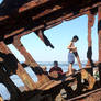 Playing on the Rusty Hulk