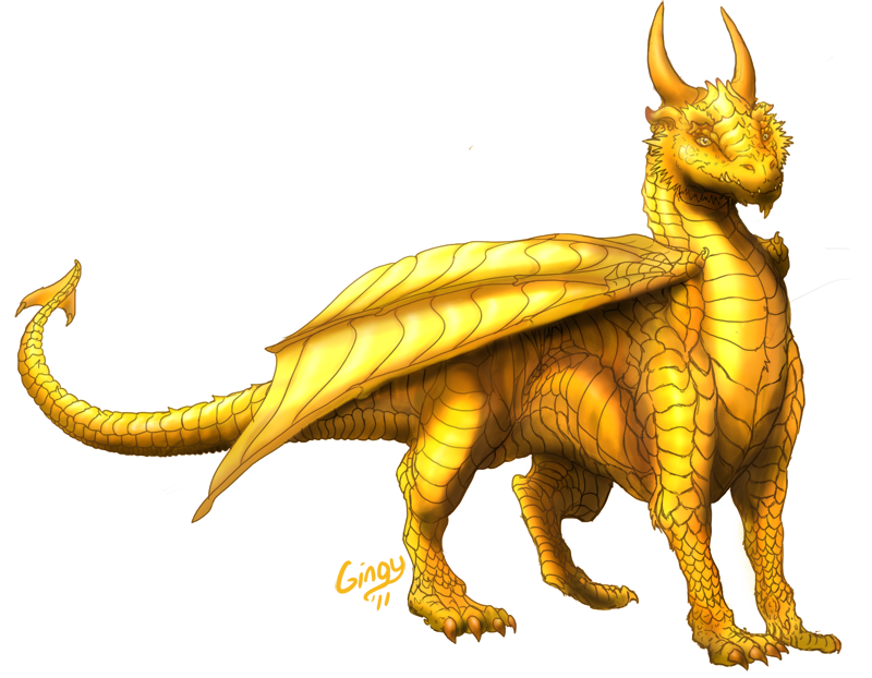 Ryuu The Golden Dragon by Gingy1380 on DeviantArt