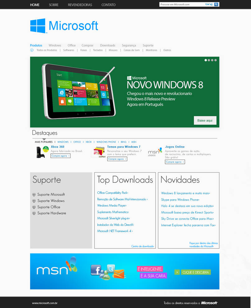 Microsoft Layout by jpaguiar on DeviantArt