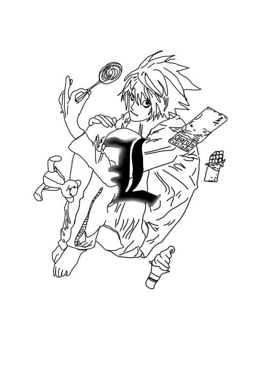 Deviantart La Note L De Death Note by 7hm123 on DeviantArt