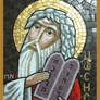 coptic icon mosaic-Moses.