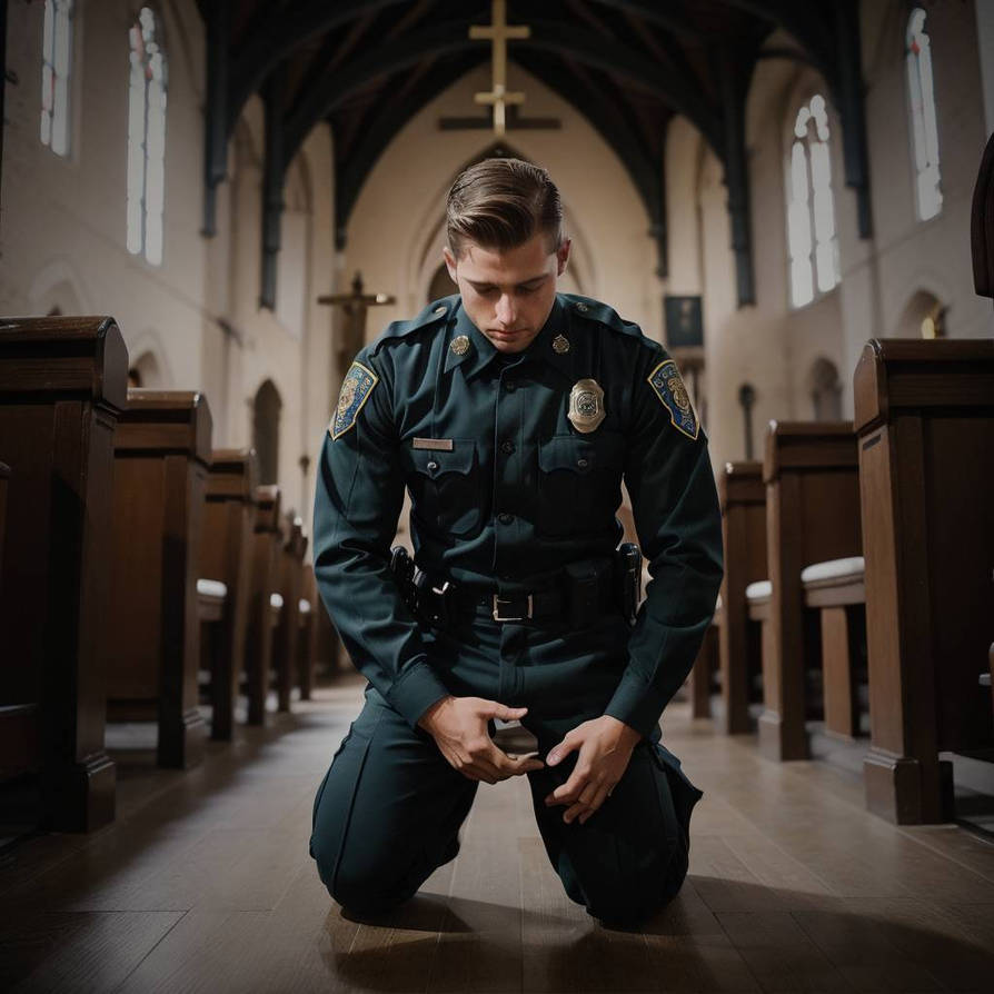 Church Police Python Young Police Officer Praying in a church. by JillMcK2002 on DeviantArt