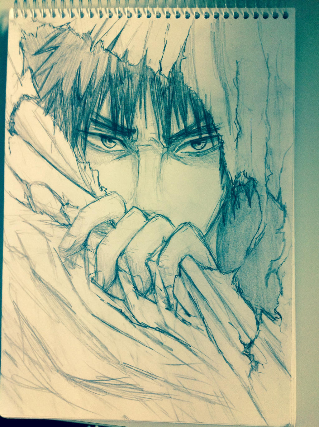 Kagami, please, don't break my note book...