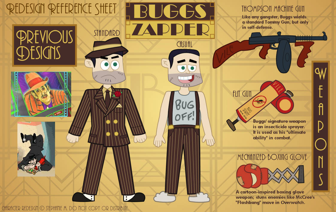 Bugz Rpper Re-Design Sheet: Buggs Zapper by MU-Cheer-Girl on DeviantArt