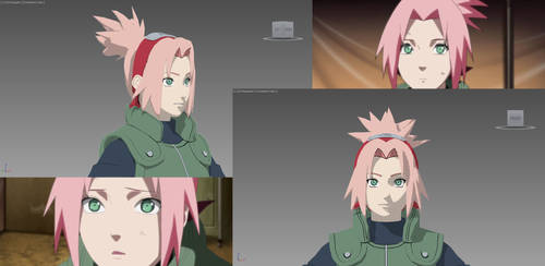 Sakura War Outifit - Hair Pulled Back WIP Model