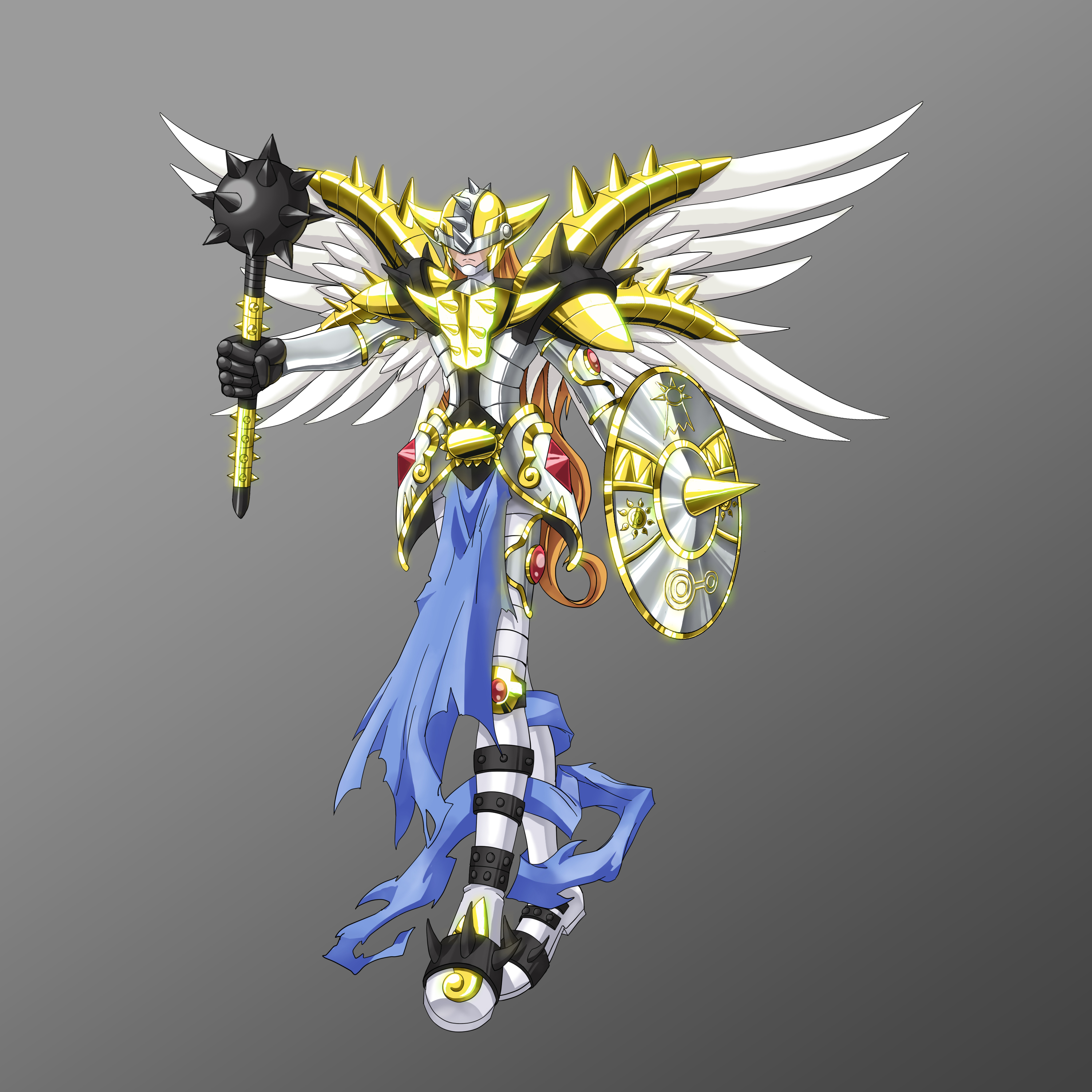 Arcanmon (Angemon + Ankylomon Alternative Jogres by LuRocha on DeviantArt