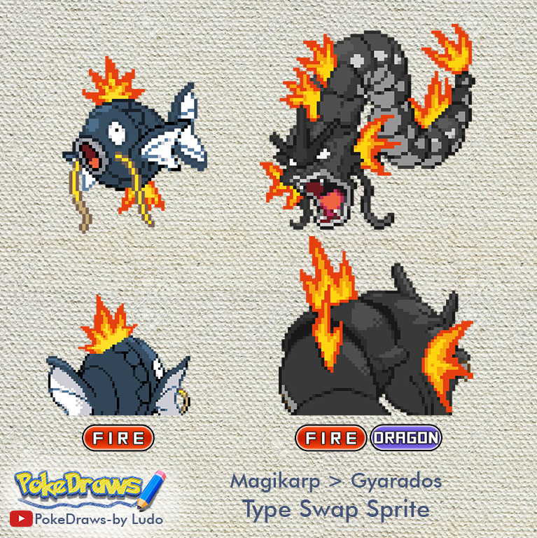 Fire and dragon type pokemon