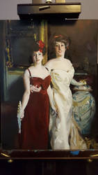 'Ena and Betty,' Sargent Master Study in Oils