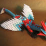blue dragon 3D ORIGAMI