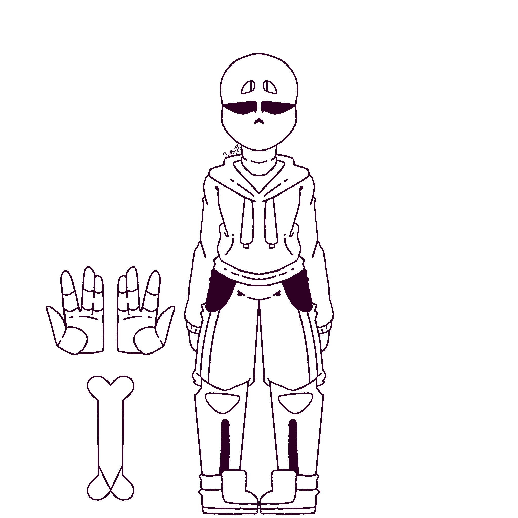 Skeleton Base Character Skeleton2 base (description) by llLittleBll on DeviantArt